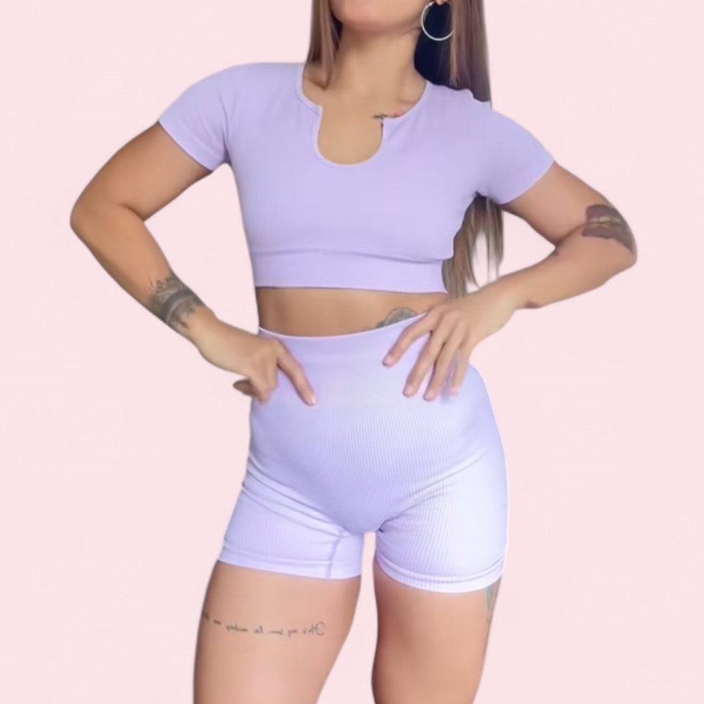 Ribbed gym set